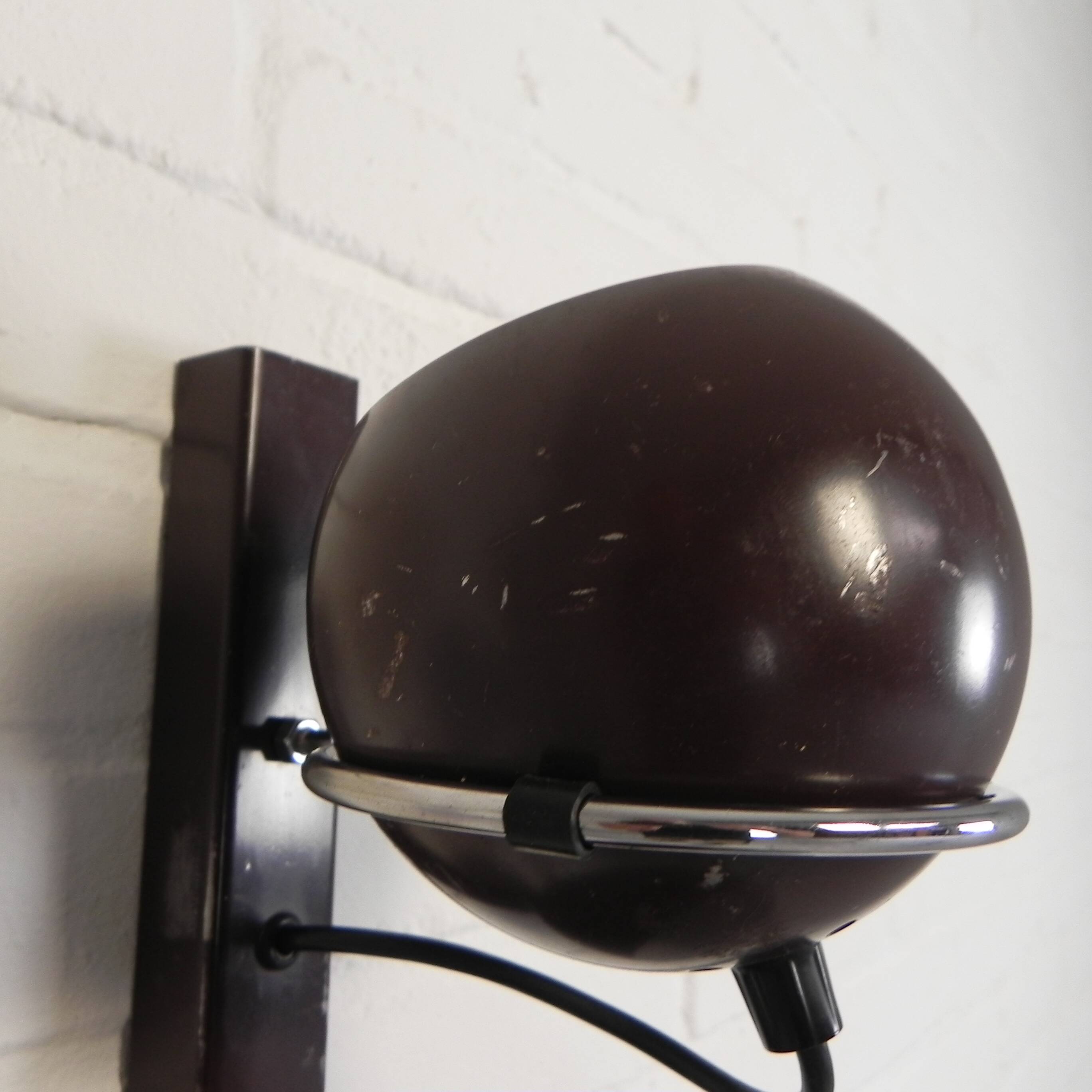 Gepo wall lamp with 3 globes, 1960s