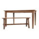 Farm table and bench ("A frame") in solid French oak.
