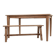 Farm table and bench ("A frame") in solid French oak.