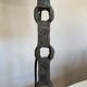 Beaten iron lamp 1970 modernist lampshade period day