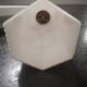 Antique white porcelain wall lamp bathroom art deco 1930 striated opaline tulip