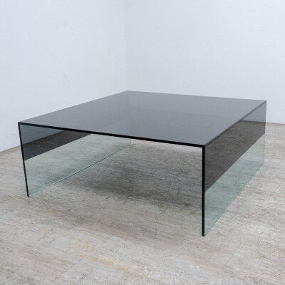 Haworth Smoke L100 Coffee Table in Black Glass