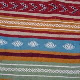 Carpet kilim multicolor wool handmade 195x115cm