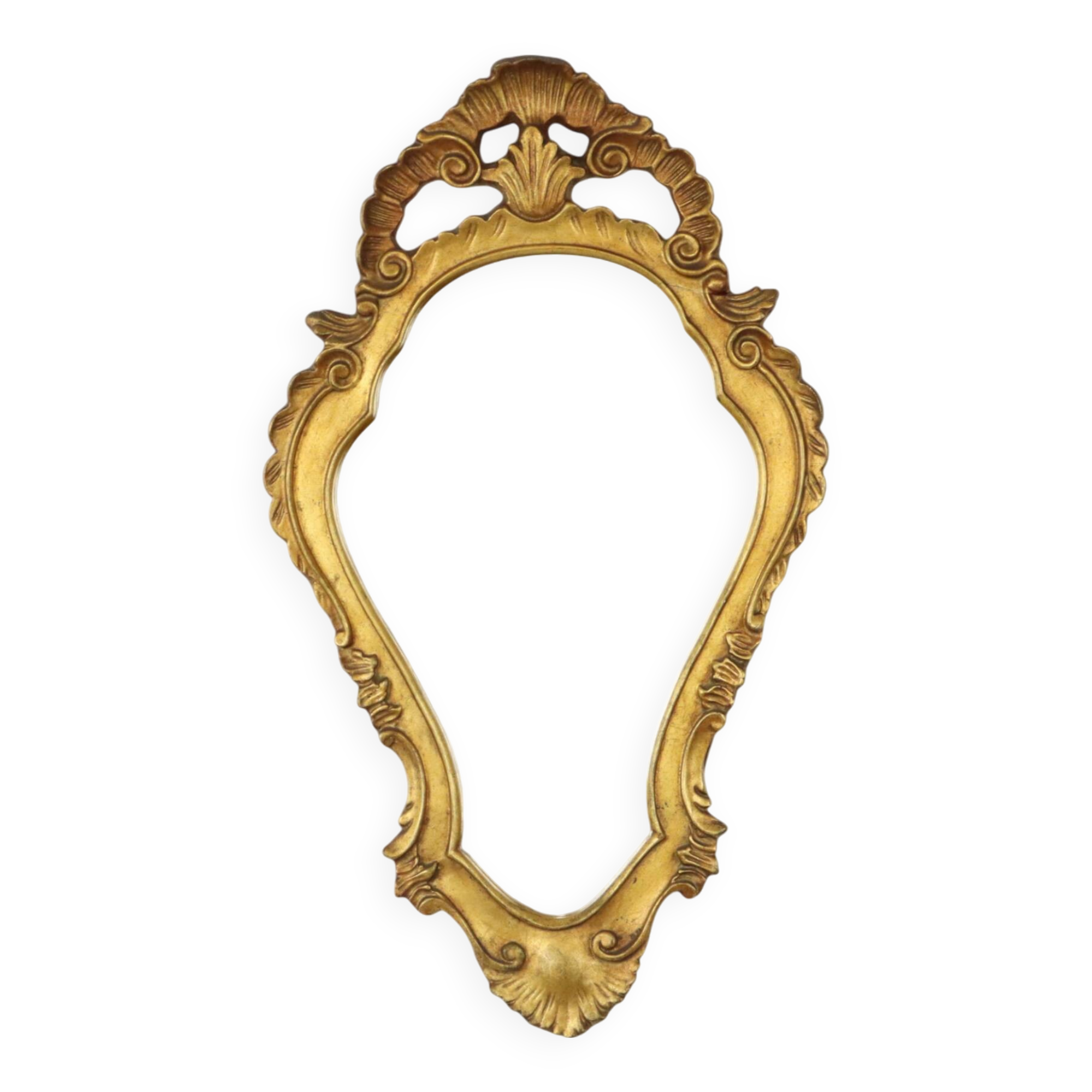 Mid Century Crested Mirror Classic Gold Mirror France