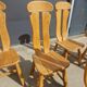 Set of 8 Britalist Oak Chairs from De Puydt, Belgium 1970s
