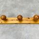 Wall coat rack hook pine balls