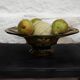 Vintage smoked glass bowl, Art Deco style