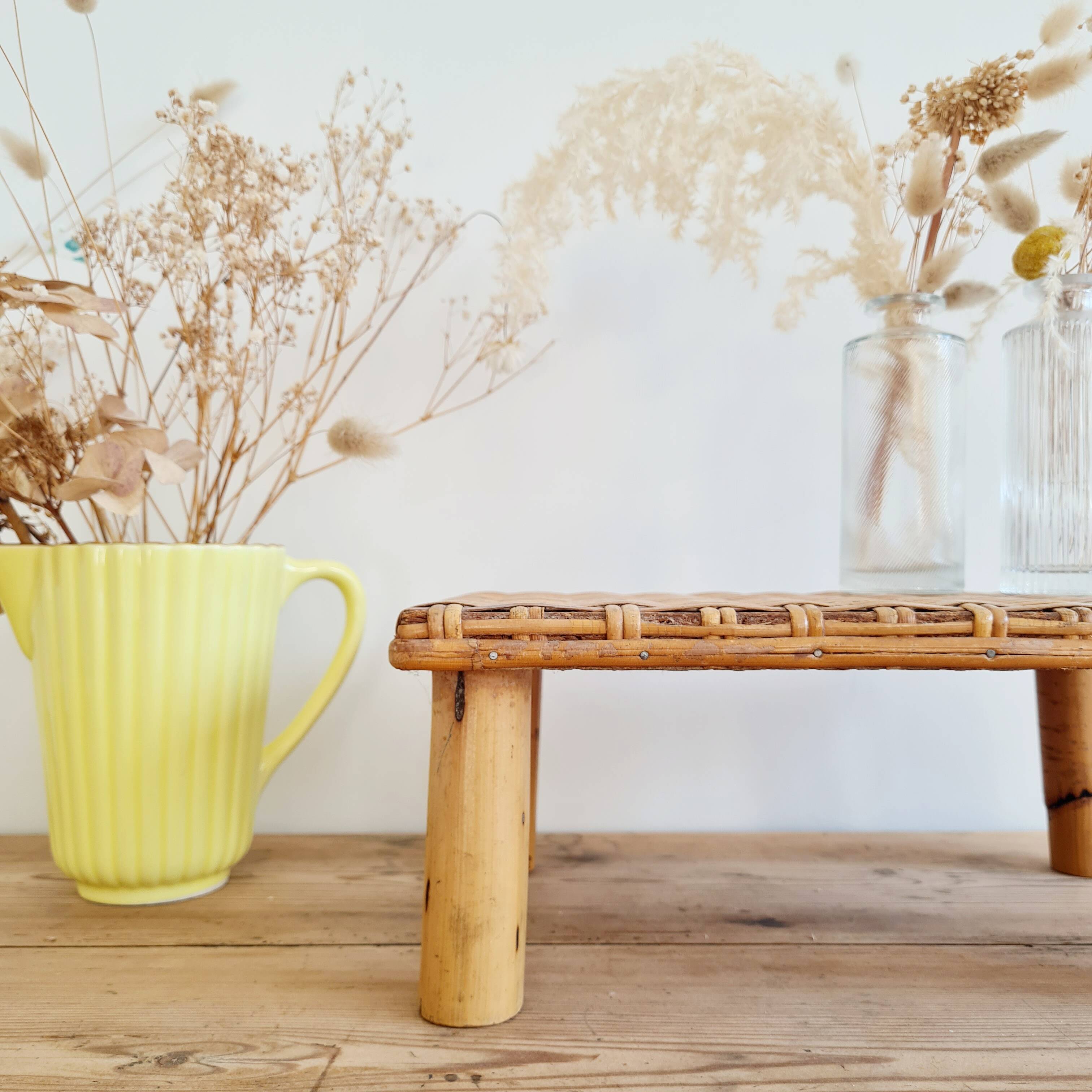 Stool - bamboo stool - bamboo plant stand