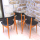 Baumann suite of 6 vintage chairs model Unicorn