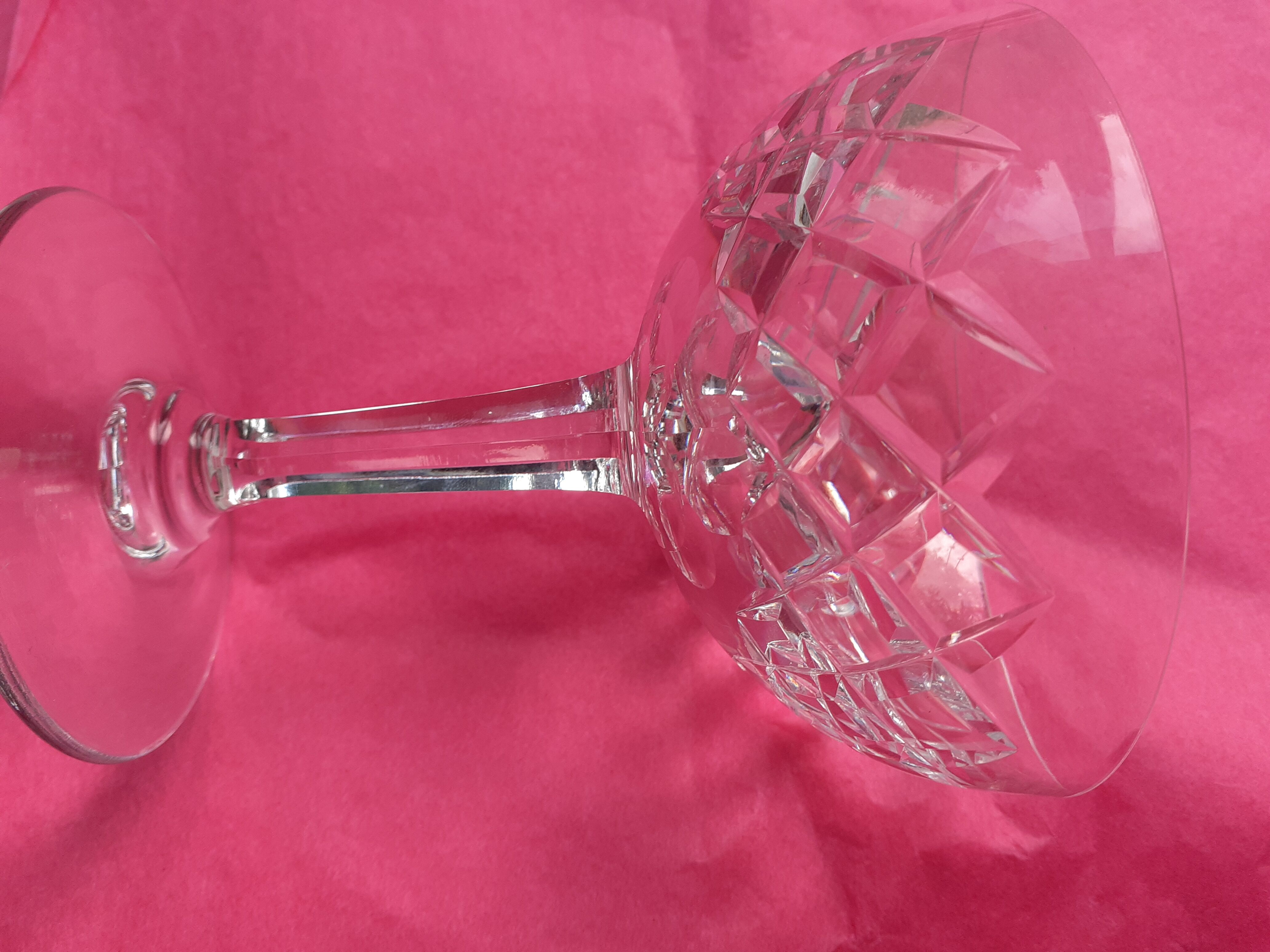 12 Crystal champagne cups cut very beautiful quality