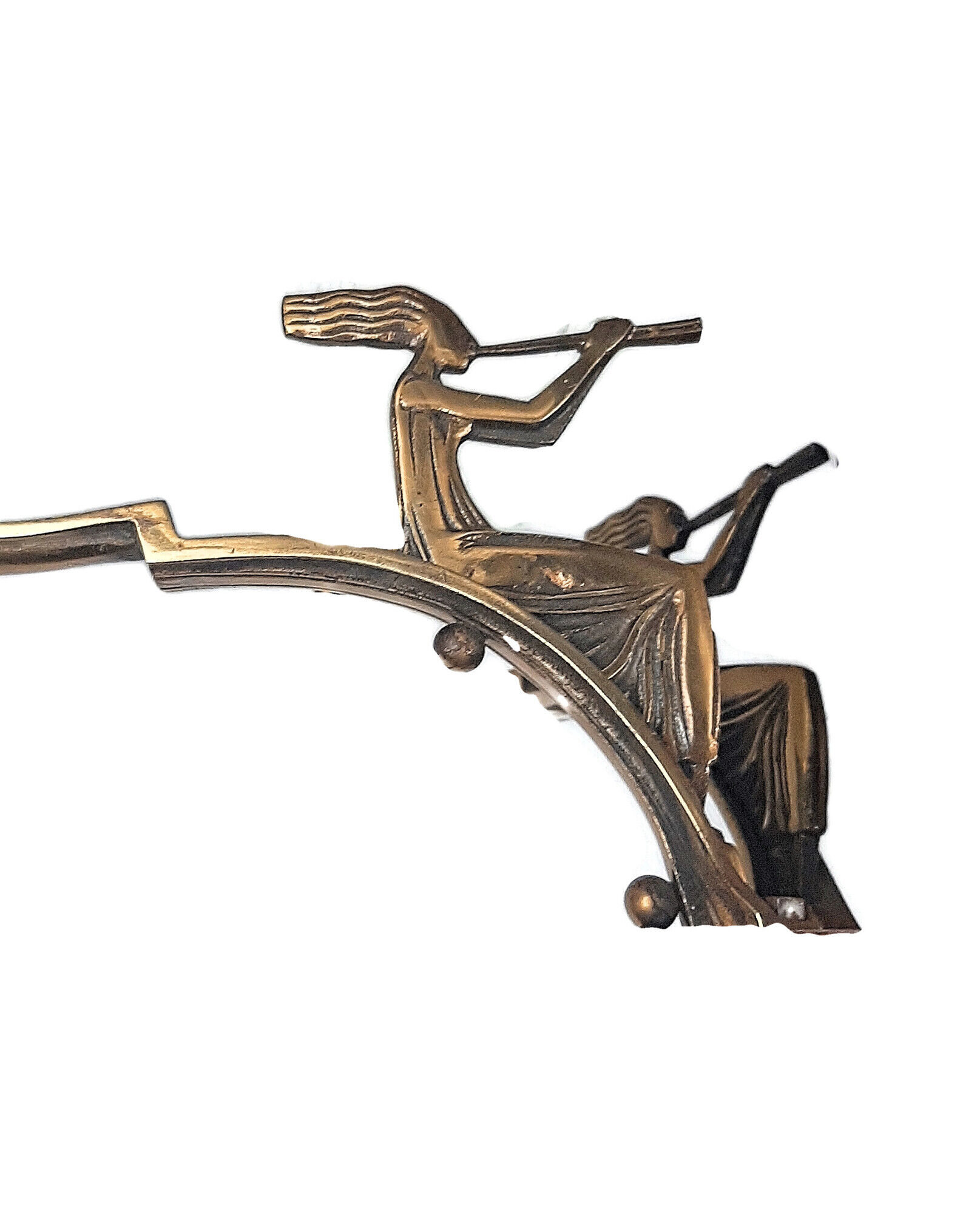 Period chandelier art deco qulétrides women with recorder autos