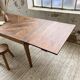 Table de ferme XIXème chêne 270cm avec allonges