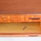 Mid-century modern chest of six drawers, tallboy in teak, Denmark 1960s