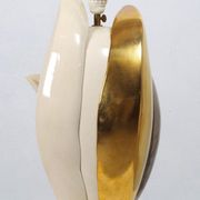 Lampe de bureau vintage florale par Francois Chatain