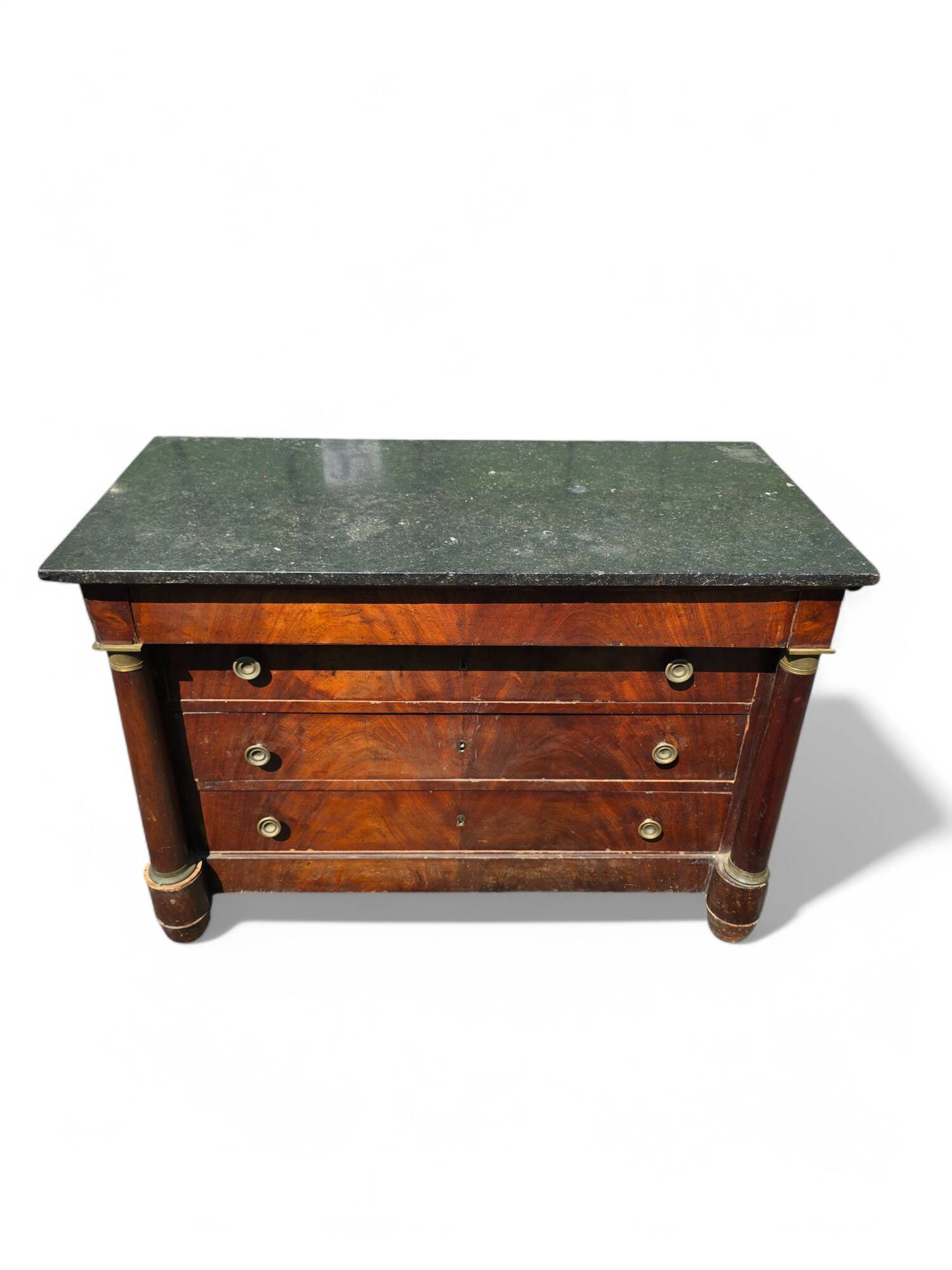 Commode Empire en acajou