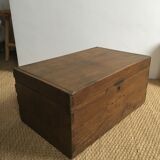 Old wooden travel chest