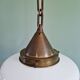 Art Deco suspension in white opaline, 1920s