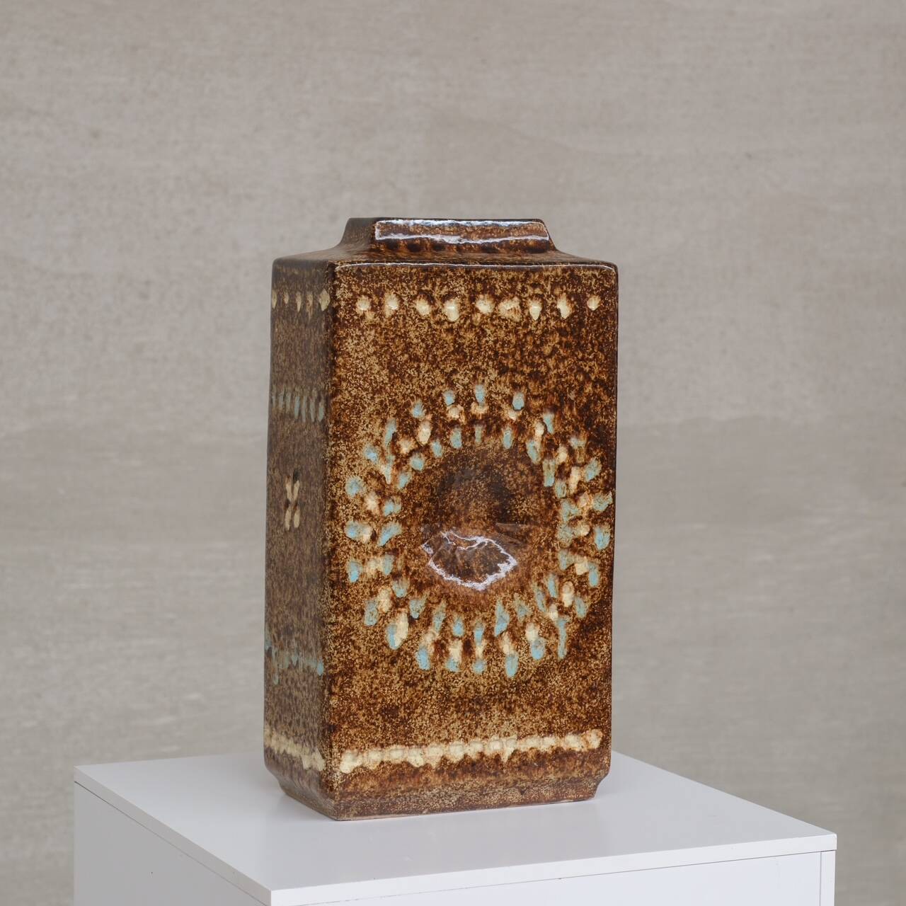 Pair of Mid-Century 'Zsolnay' Ceramic Urns or Vases