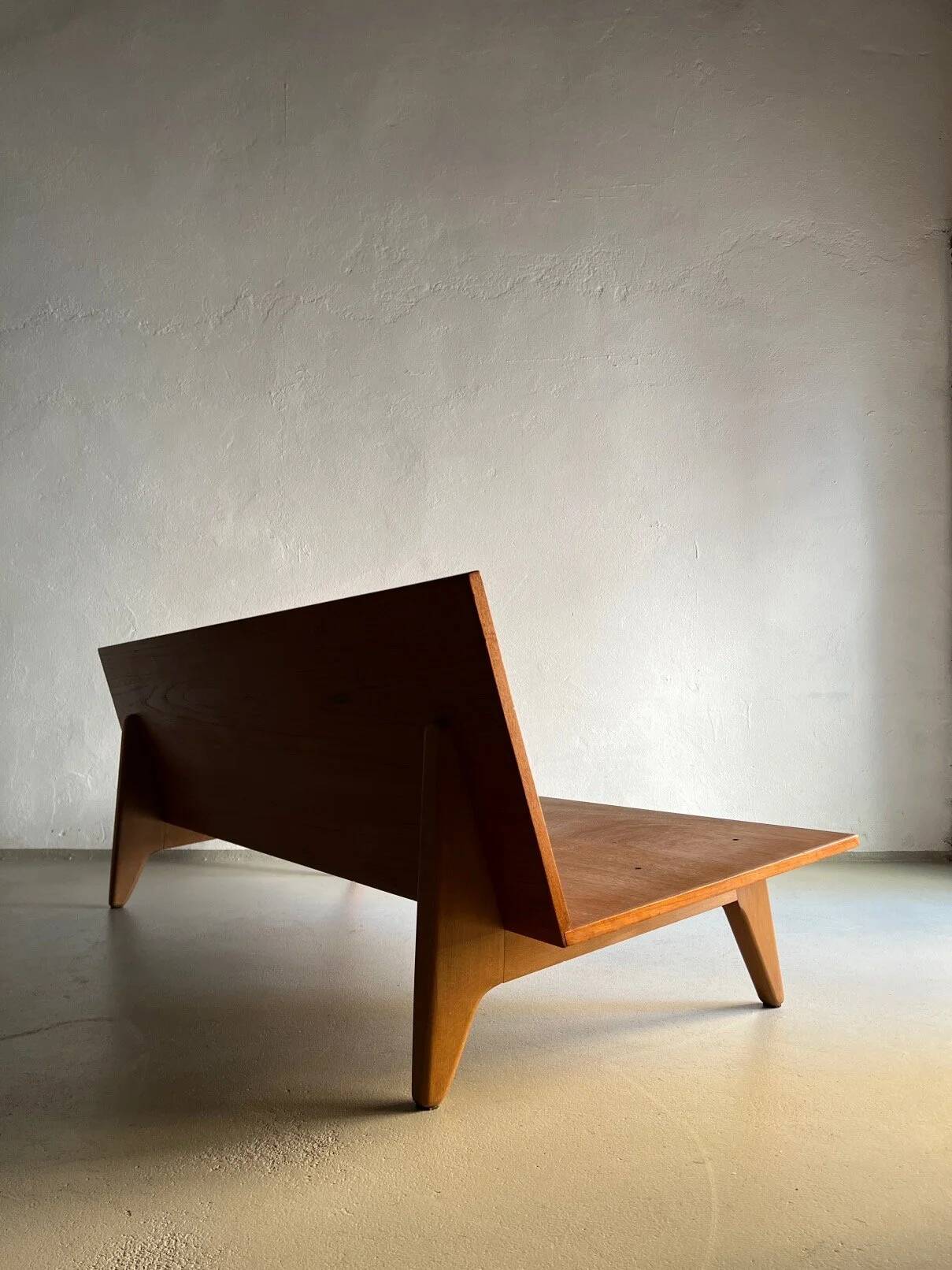 Teak daybed sofa by Gustaf Hiort Af Ornäs | Finland | 1950s