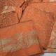 Nappe papillons corail et 12 serviettes