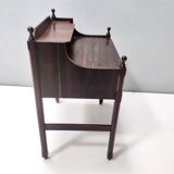 Postmodern Walnut Nightstand, Italy, 1970s