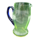 Old uraline blown glass pitcher late nineteenth