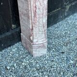 Louis XV Style Fireplace In Pink Marble, Circa 1980