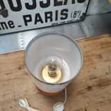 1970s lamp made entirely of vintage glass.