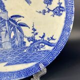 19th, Large Antique Japanese Blue & White Porcelain Imari Plate