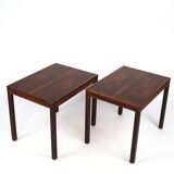 Rosewood bedside tables
