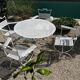 Garden set Maison Jansen in wrought iron 1960