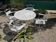 Garden set Maison Jansen in wrought iron 1960
