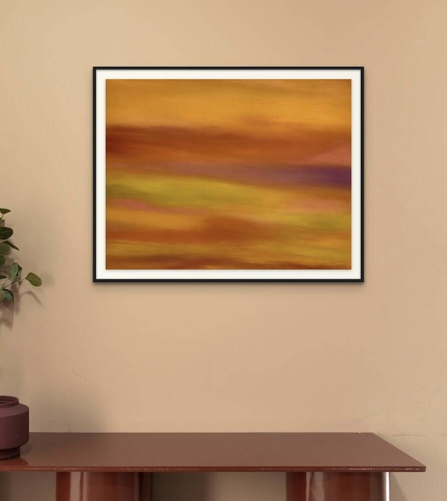 Pastel drawing “Sentier des ochres” by Atelier Cléophée