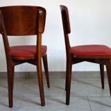 Suite of 4 chairs 50s