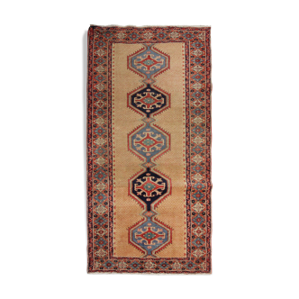 Handwoven persian wool area rug, oriental sarab carpet- 106x247cm