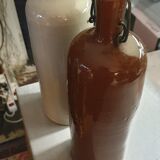 Enamelled terracotta bottles
