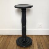 Large black oak side table