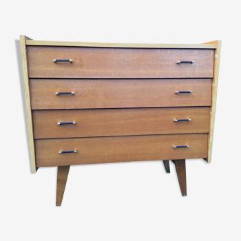 Commode vintage pied compas