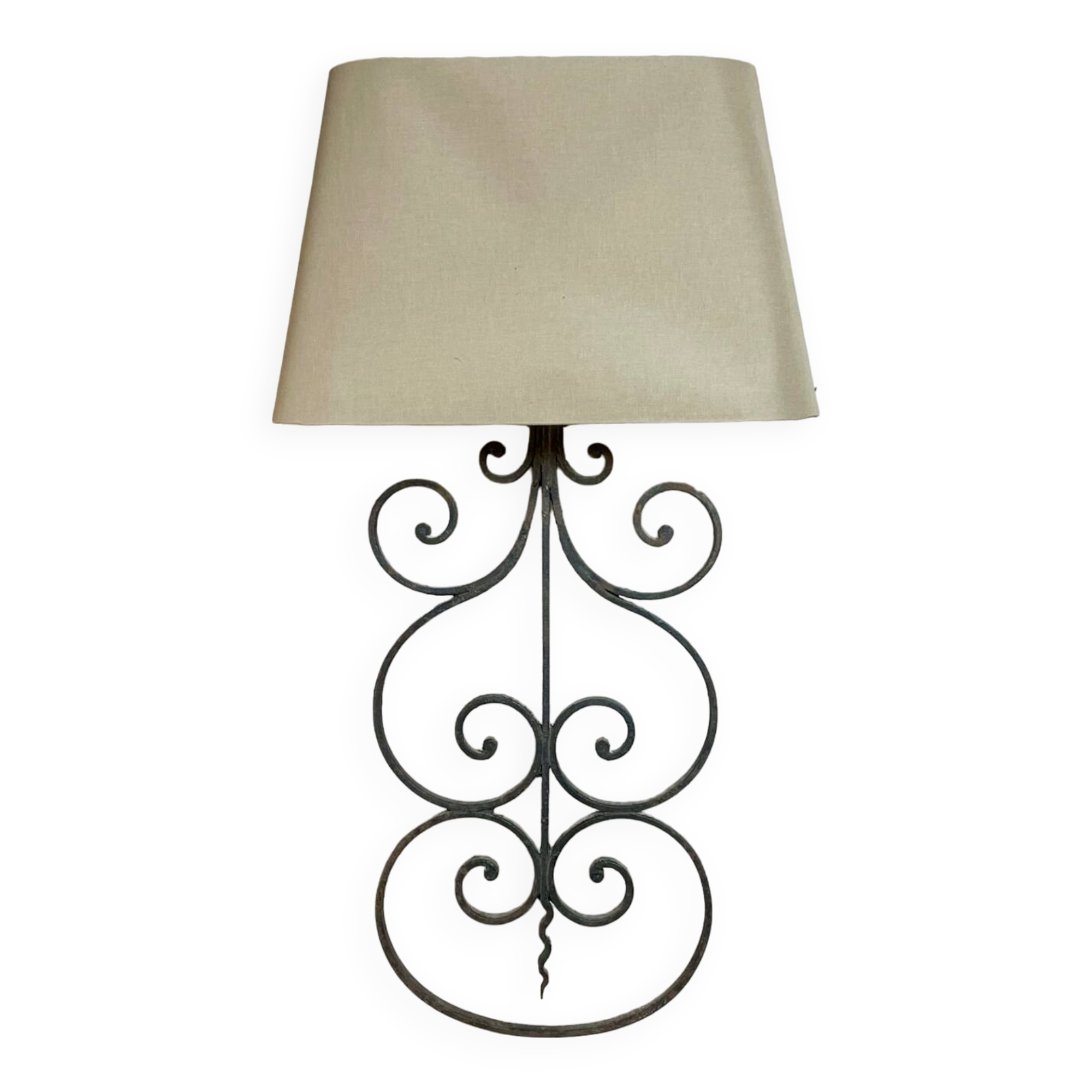 Wrought iron wall light