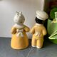 Vintage Pepper Salt Shaker in ceramic