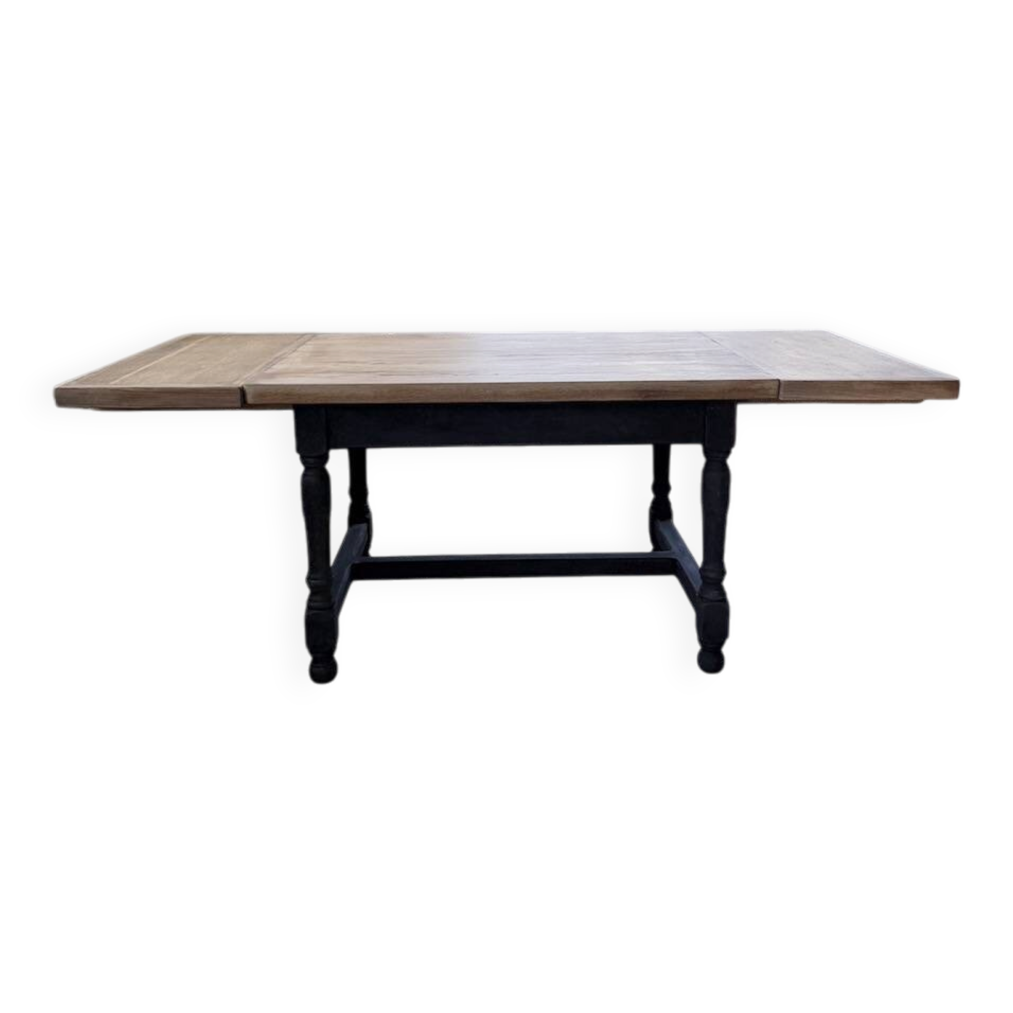 Table de ferme en chêne avec rallonges