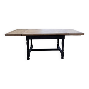 table de ferme en chêne - rallonges
