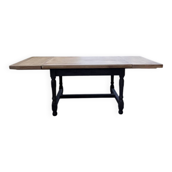 Table de ferme en chêne avec rallonges