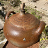 Ancient terracotta pottery jar