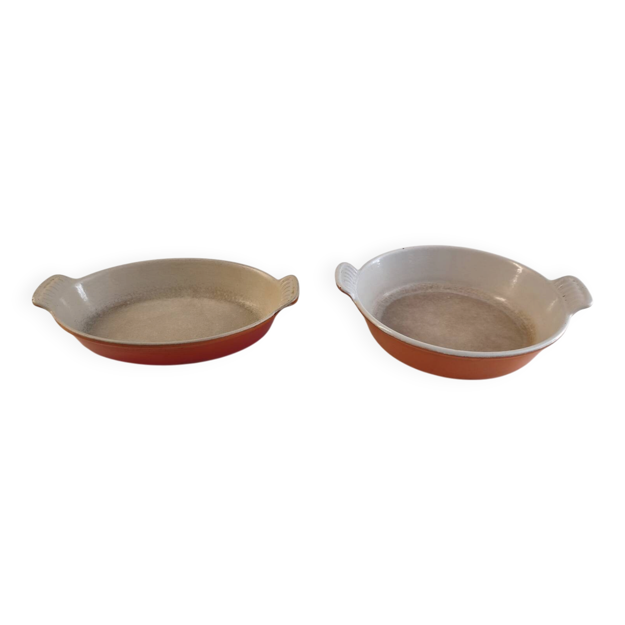 Set of 2 Le Creuset enamelled cast iron baking dishes – Volcanic Orange
