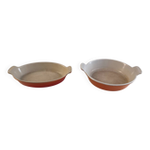Set of 2 Le Creuset enamelled cast iron baking dishes – Volcanic Orange