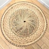 Wicker side table