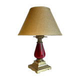 Vintage ceramic and brass lamp