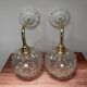 Paire d’appliques murales globes vintage