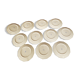 11 porcelain plates 12 sides bordered small flowers